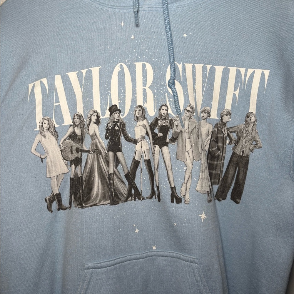 Taylor Swift Light Blue Midnights Hoodie - Picture 3 of 4